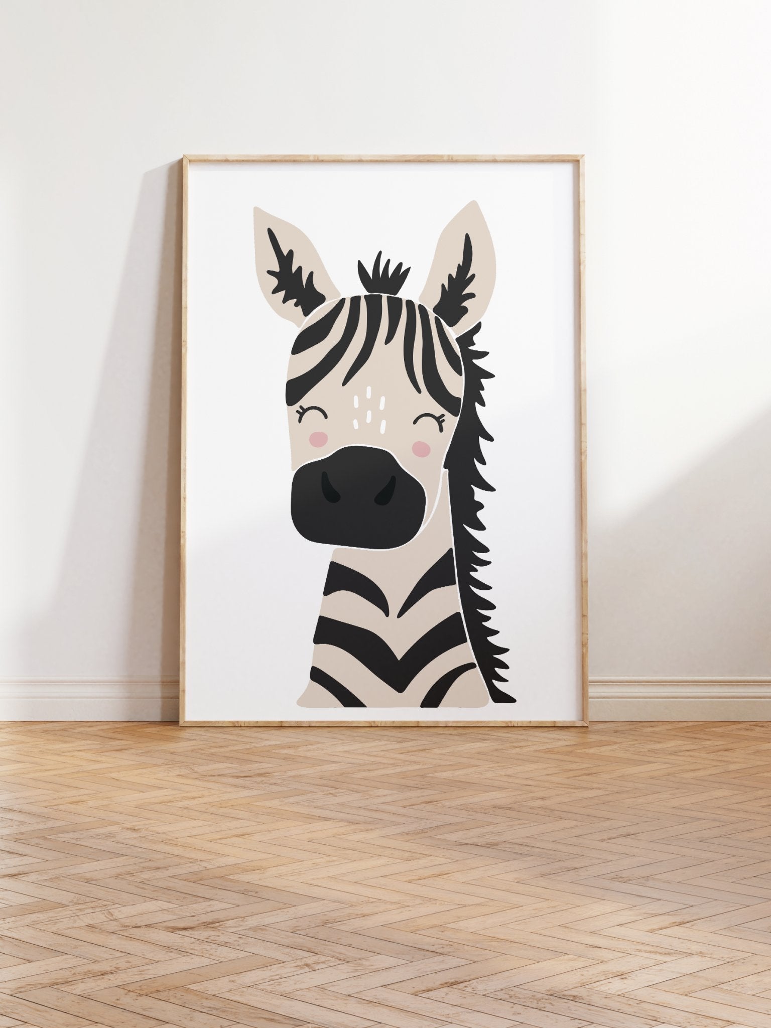 Zebraen Sanne - Littleposter.dk