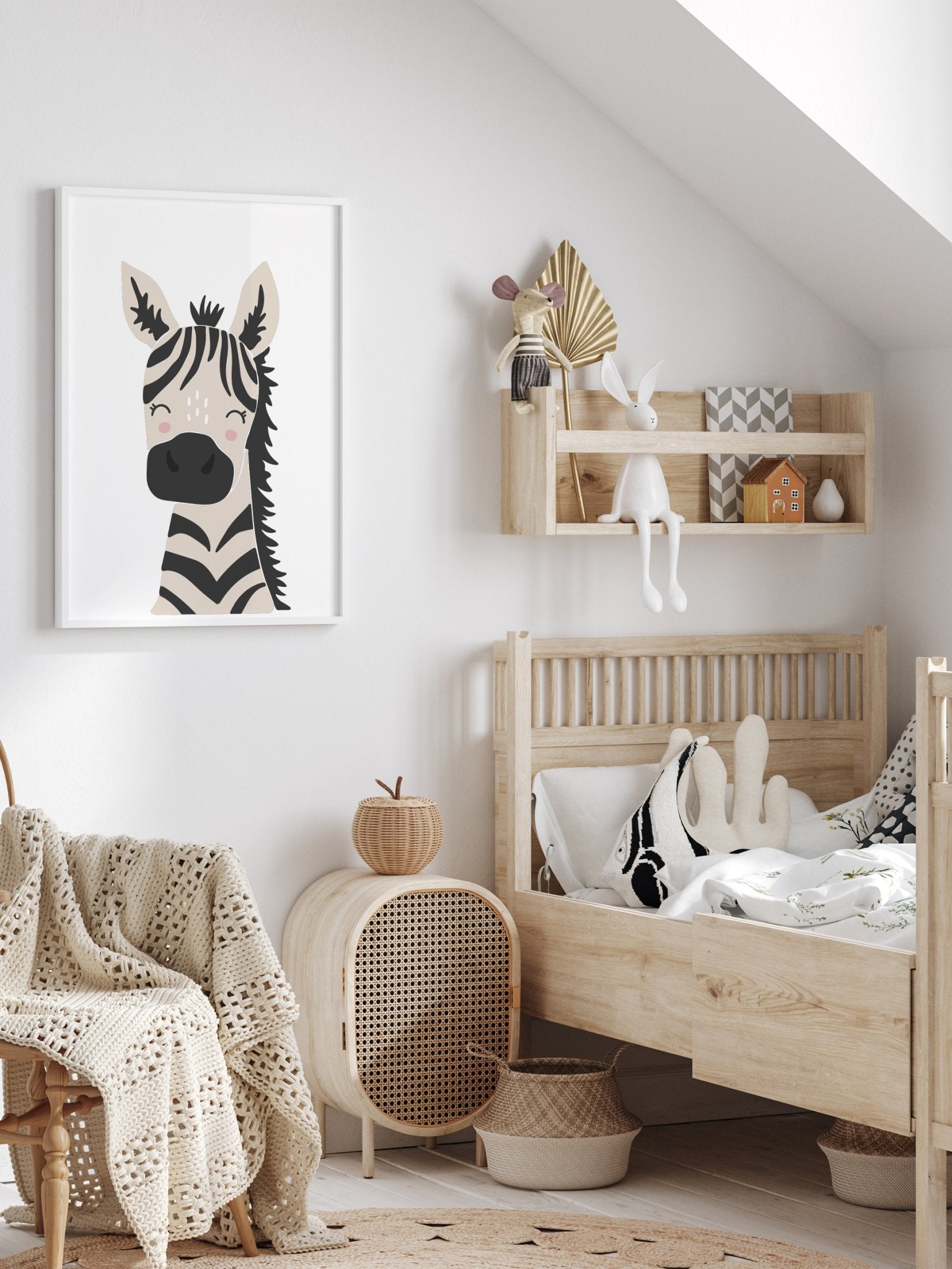 Zebraen Sanne - Littleposter.dk